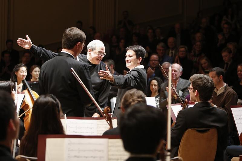 Violist Roberto Diaz, conductor Robert Spano and composer Jennifer Higdon