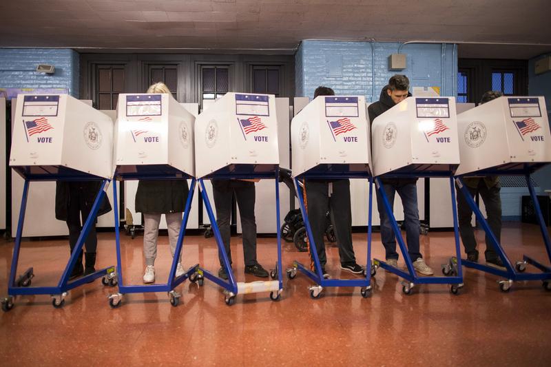 New York City voters, Tuesday, Nov. 8, 2016. 