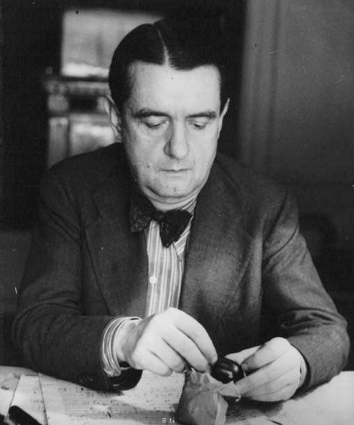  French classical composer and film score composer Georges Auric (1899-1983) in 1940.