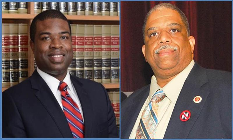 Candidates for New York State Senate District 14, in Queens: Queens' attorney Munir Avery and former City Council member Leroy G. Comrie, Jr.