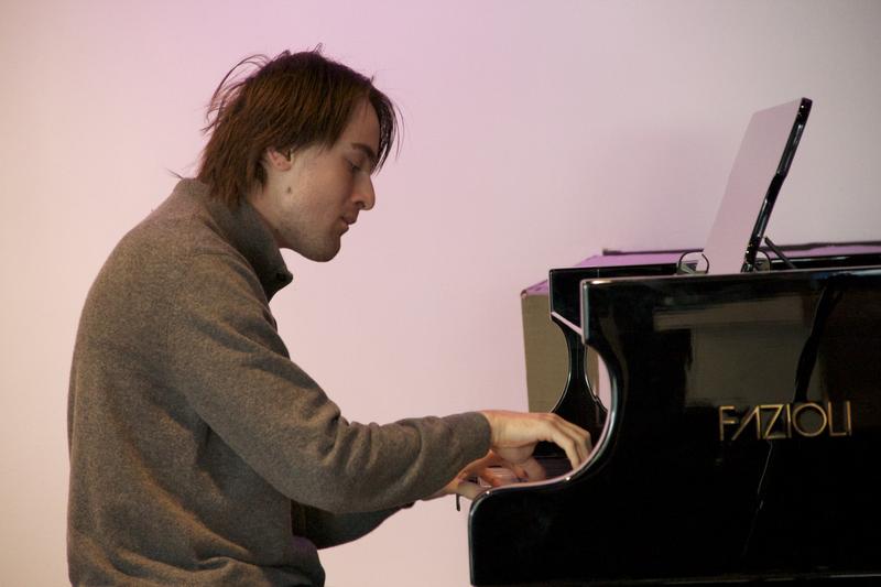 Pianist Daniil Trifonov warms up in the Greene Space.
