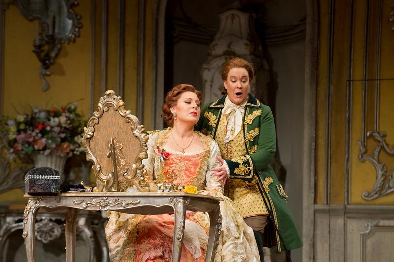 Martina Serafin as the Marschallin and Alice Coote as Octavian in Strauss's "Der Rosenkavalier." 