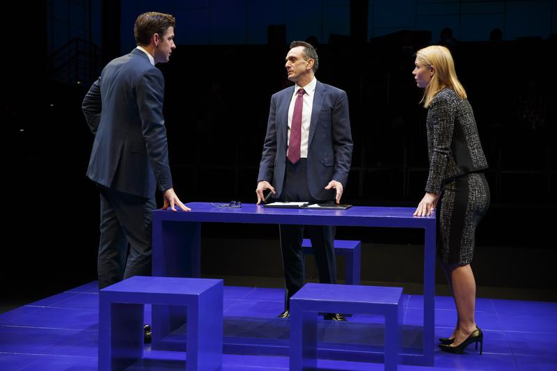 John Krasinski, Hank Azaria and Claire Danes star in 'Dry Powder' at The Public Theater.