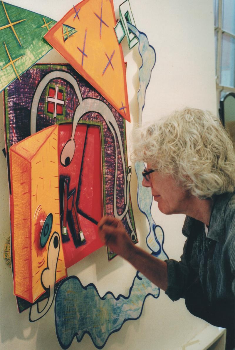Artist Elizabeth Murray, subject of Kristi Zea’s EVERYBODY KNOWS…ELIZABETH MURRAY. (Reprinted with permission from Taskovski Films)