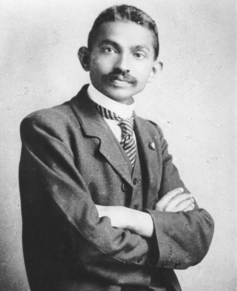 Gandhi as a lawyer in South-Africa, 1906.