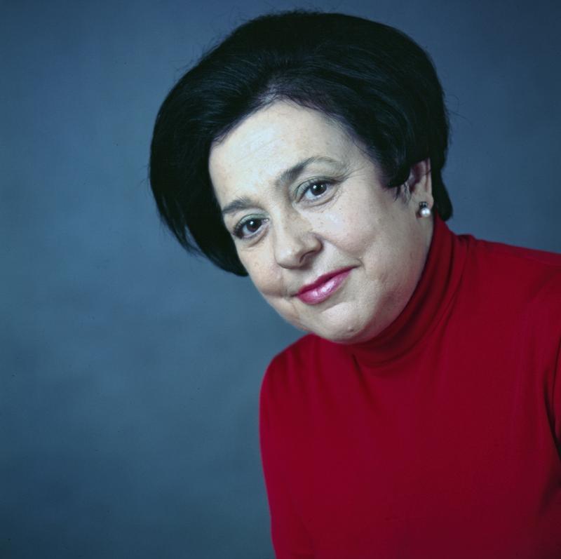 Pianist Alicia de Larrocha, 1975. 