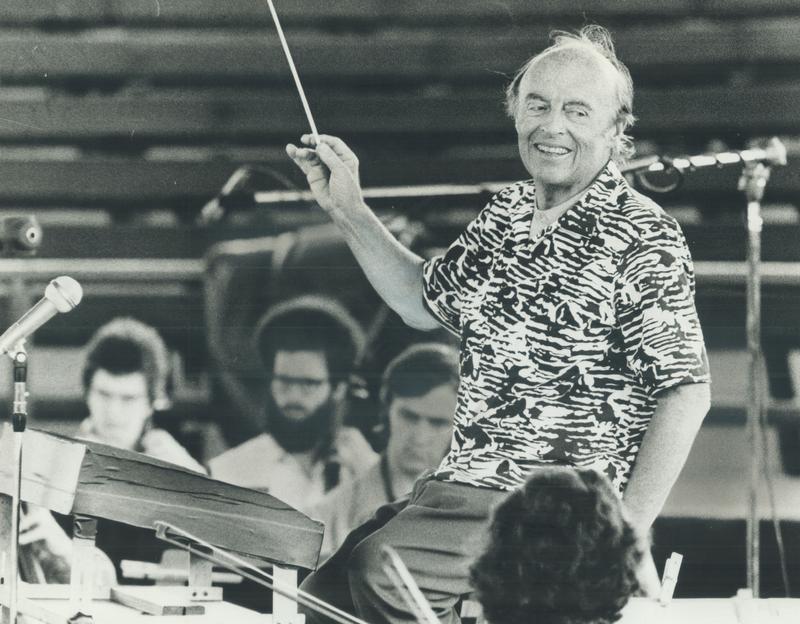 Conductor Andre Kostelanetz in Canada, July 17, 1973. 