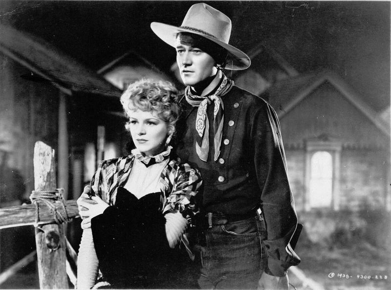 Claire Trevor and John Wayne in "Stagecoach," directed by John Ford, 1938