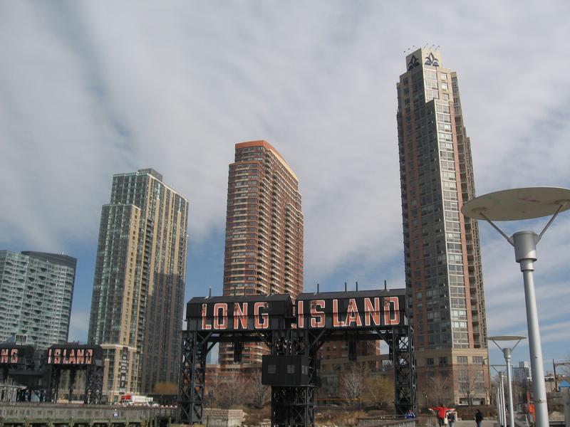 View of Long Island City from the pier.