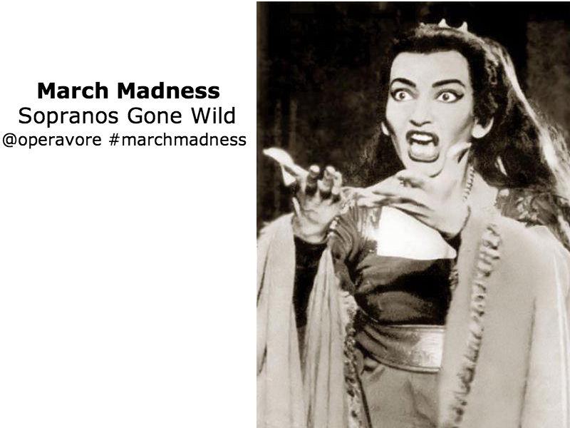During March Madness the Operavore Stream is featuring full operas with mad scenes.