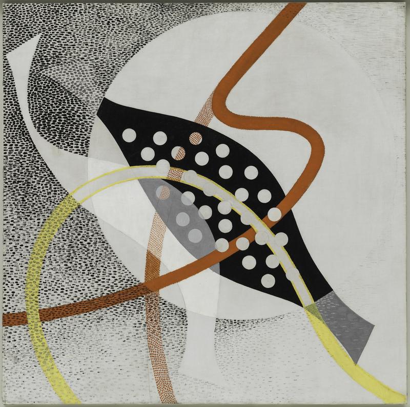 László Moholy-Nagy CH BEATA I, 1939 Oil and graphite on canvas, 118.9 × 119.8 cm