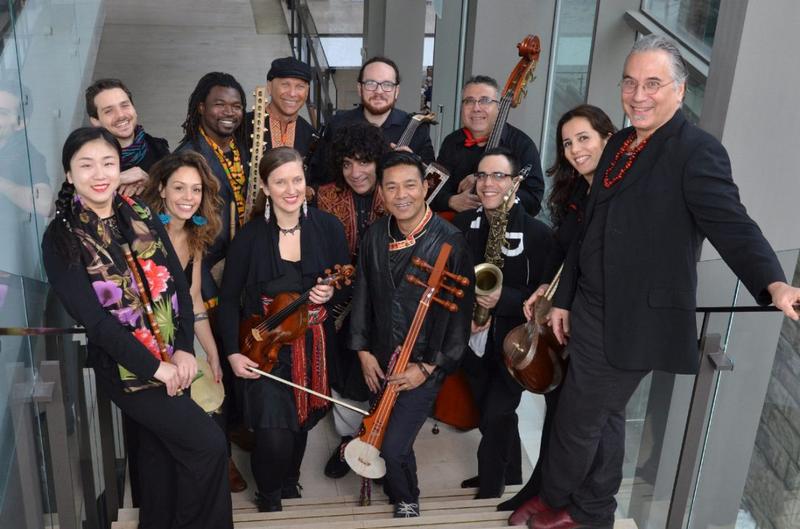 The musicians of the New Canadian Global Music Orchestra.