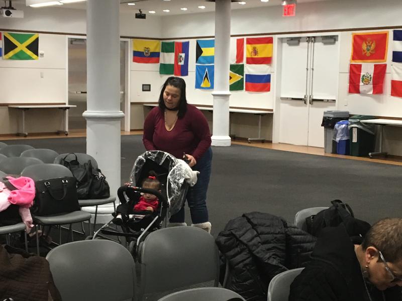 Daiza Aponte, 29, and her daughters have been living in a Brooklyn hotel since they fled Puerto Rico after Hurricane Maria. They plan to join the march on the storm's six-month anniversary.