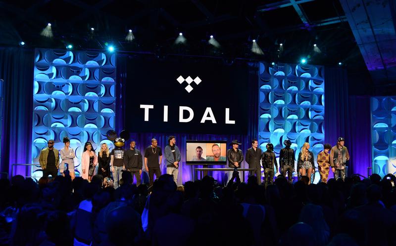 Usher, Rihanna, Nicki Minaj, Madonna, Dead Mouse, Kanye West, Jay Z, Jason Aldean, Jack White, Daft Punk, Beyonce and Win Butler attend the Tidal launch event #TIDALforALL on March 30, 2015.