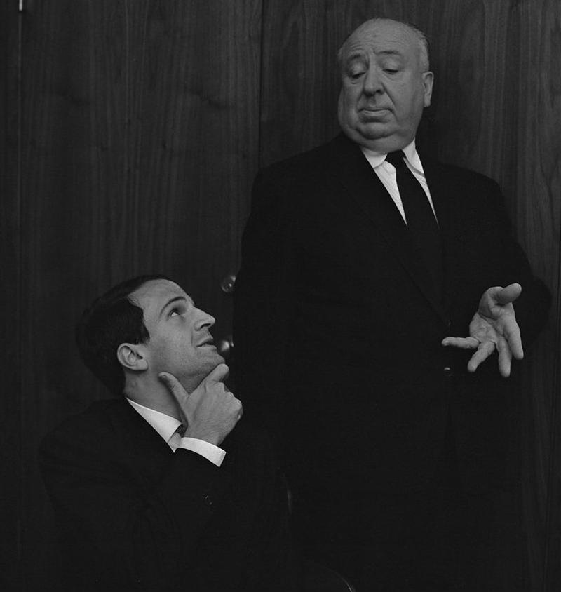 François Truffaut and Alfred Hitchcock