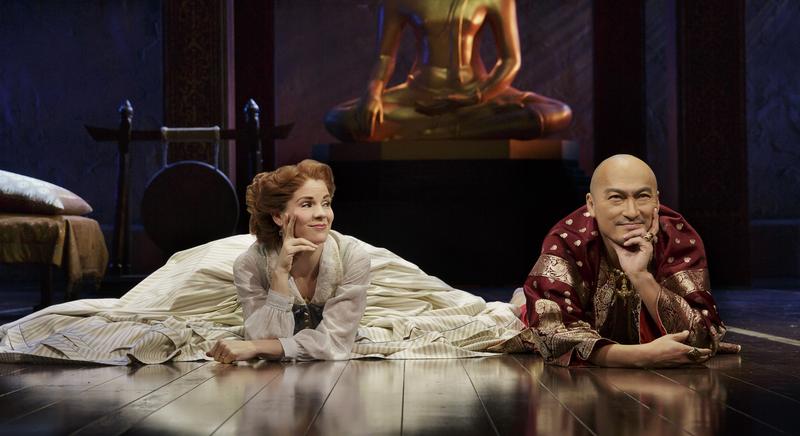 Kelli O'Hara and Ken Watanabe in a scene from Lincoln Center Theater's production of Rodgers & Hammerstein's "The King and I"