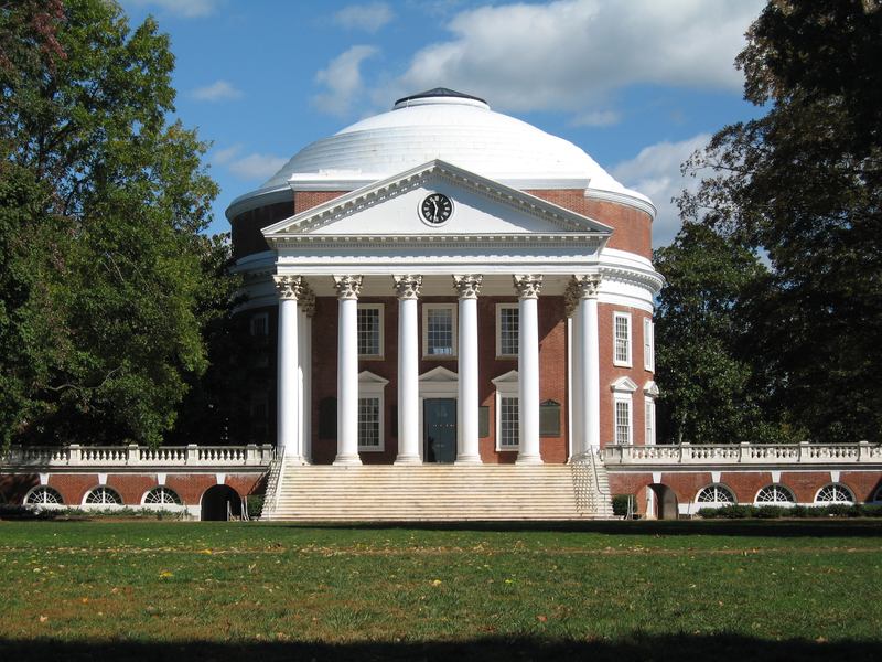 The University of Virginia South Portico of the Rotunda