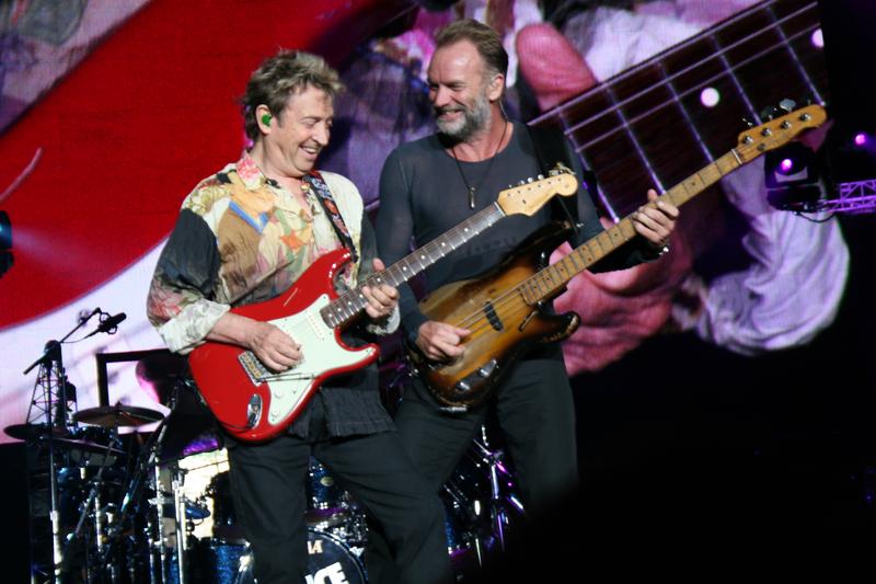 Andy Summers and Sting performing in 2007 for a Police Reunion Tour