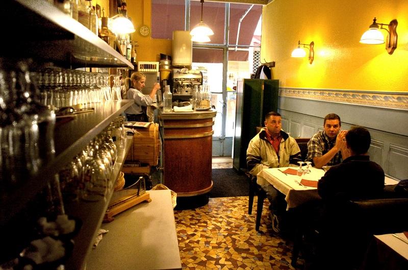 A photo taken at a 'bouchon' restaurant on November 7, 2006 in Lyon, southern France. 