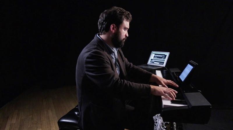 Adam Sliwinski performs with composer Dan Trueman's software for Prepared Digital Piano