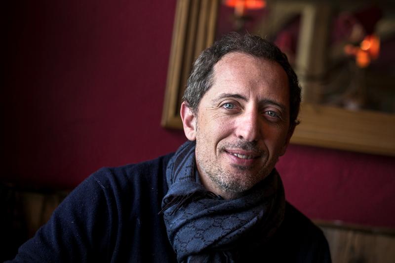 French humorist, actor and president of the festival's jury Gad Elmaleh poses on January 16, 2015 during the 18th Comedy film festival in L'Alpe d'Huez.