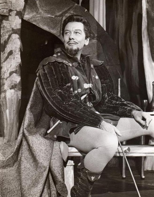 John Gielgud as Benedick in Much Ado About Nothing, 1959.
