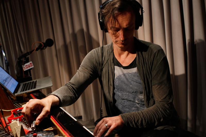 Hauschka performs in the Soundcheck studio.