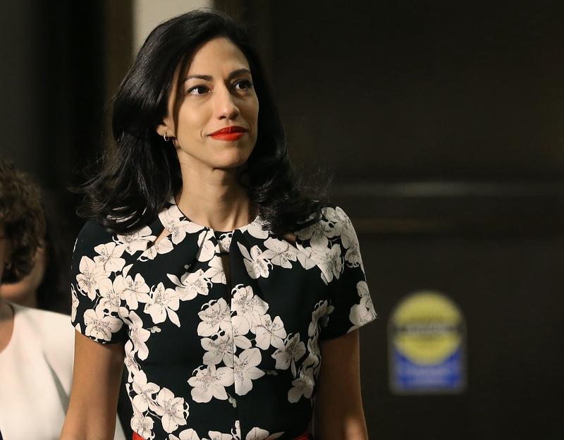 Huma Abedin, aide to former U.S. Secretary of State Hillary Clinton, arrives at a closed door hearing on Capitol Hill October 16, 2015 in Washington, DC.