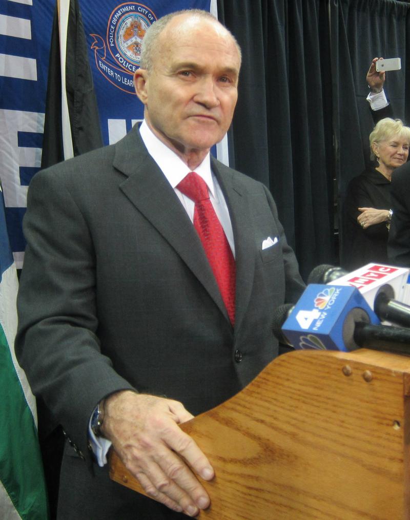 Police Commissioner Ray Kelly at his last publicly scheduled event before leaving office.