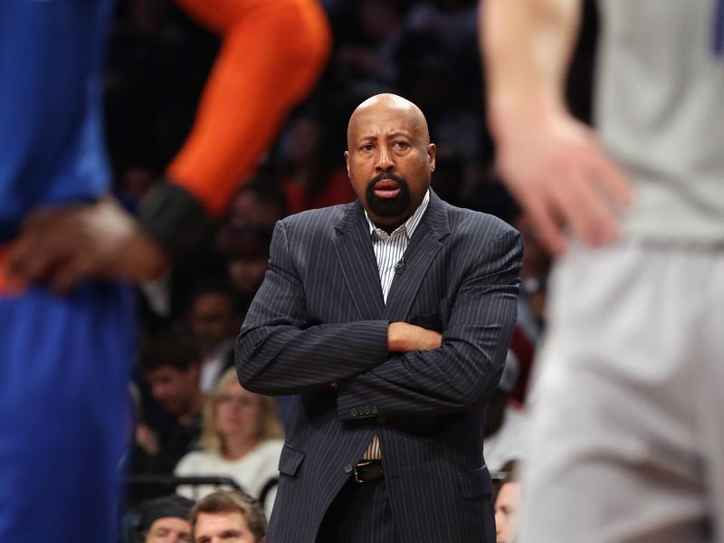 New York Knicks Coach Mike Woodson April 15, 2014
