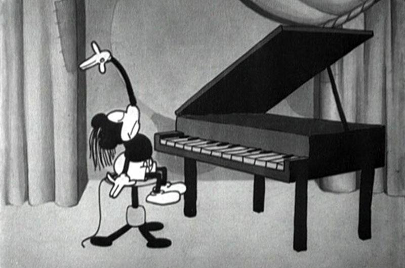 Mickey Mouse in the 1929 cartoon 'The Opry House.'
