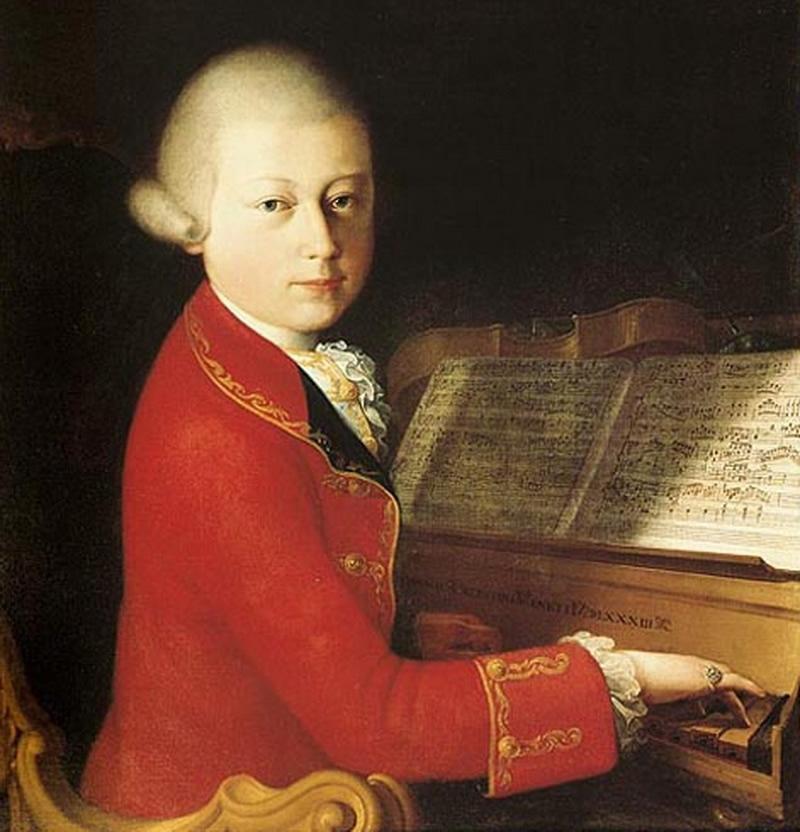 "Mozart in Verona," painted by Saverio Dalla Rosa in 1770. 