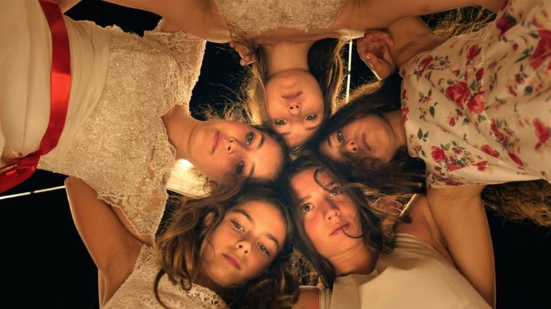 Tugba Sunguroglu, Ilayda Akdogan, Doga Zeynep Doguslu, Elit Iscan, and Gunes Sensoy play five sisters in the new film, "Mustang."