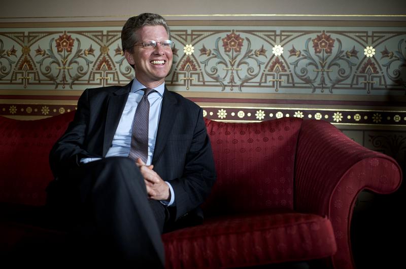 Shaun Donovan, Director of the Office of Management, is interviewed by CQ Roll Call in the Eisenhower Executive Office Building, May 27, 2015.