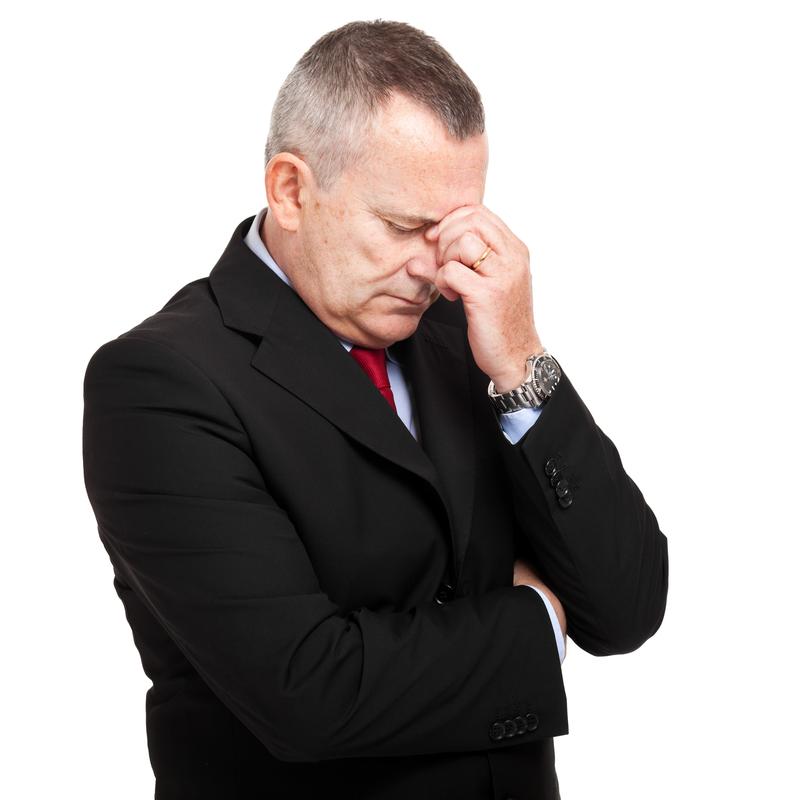 Senior Stressed Businessman from Shutterstock