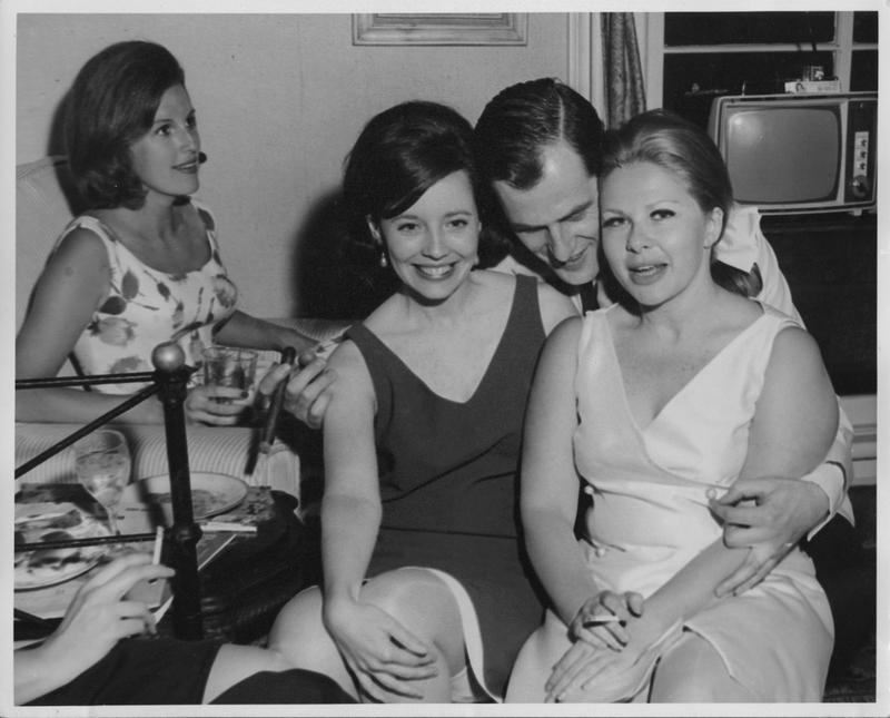 On the night before Sue Mengers (far right) friend Boaty Boatwright's wedding in North Carolina, with Suzanne Pincus and Boaty's fiancé, Terence Baker. 