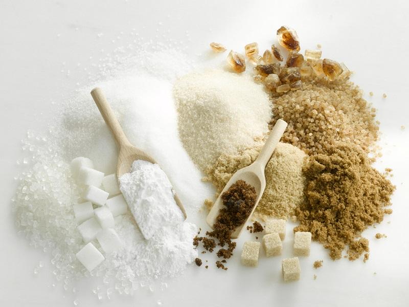 Sugar types: sugar, cube sugar, icing sugar, crystal sugar, granulated sugar, rock sugar, cane sugar, brown sugar, muscovado sugar, demerara sugar