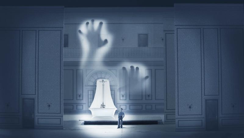 Renderings of the set of Minnesota Opera's 'The Shining' by designer Erhard Rom.