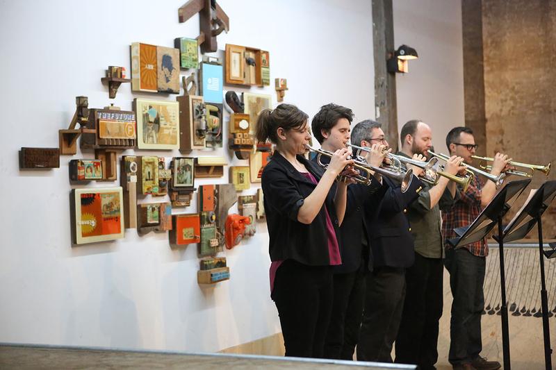 Tilt Brass performs at Invisible Dog Arts Center on May 1, 2014