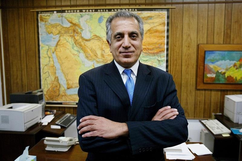  Zalmay Khalilzad, 52, U.S. Ambassador to Afghanistan, stands in front of his desk at the U.S. Embassy February 8, 2004 in Kabul, Afghanistan. 