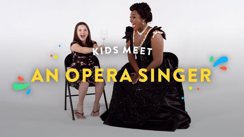 Opera singer Angel Blue shows these kids what she can do.