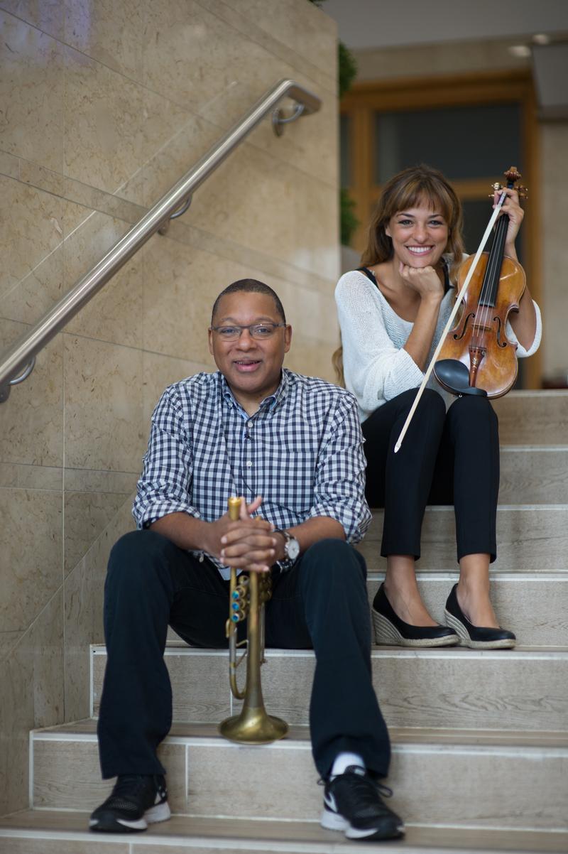 Elliott Forrest with Wynton Marsalis and Nicola Benedetti | WQXR