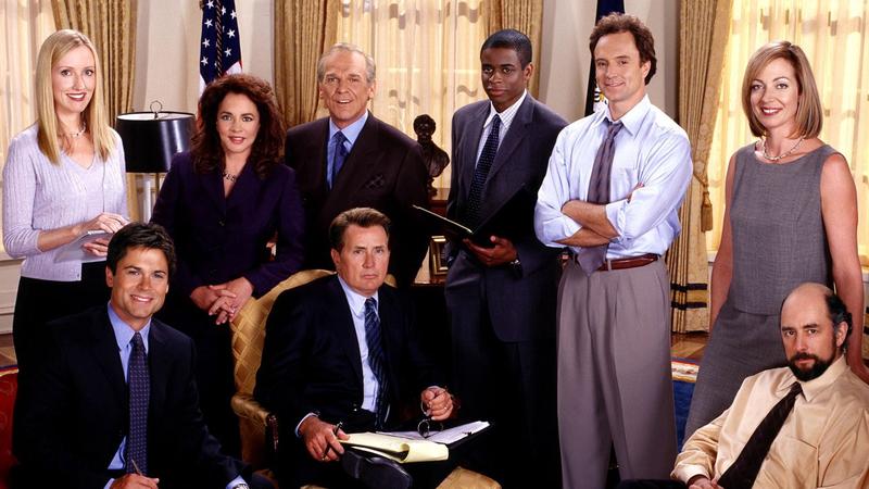 The original cast of “The West Wing” 