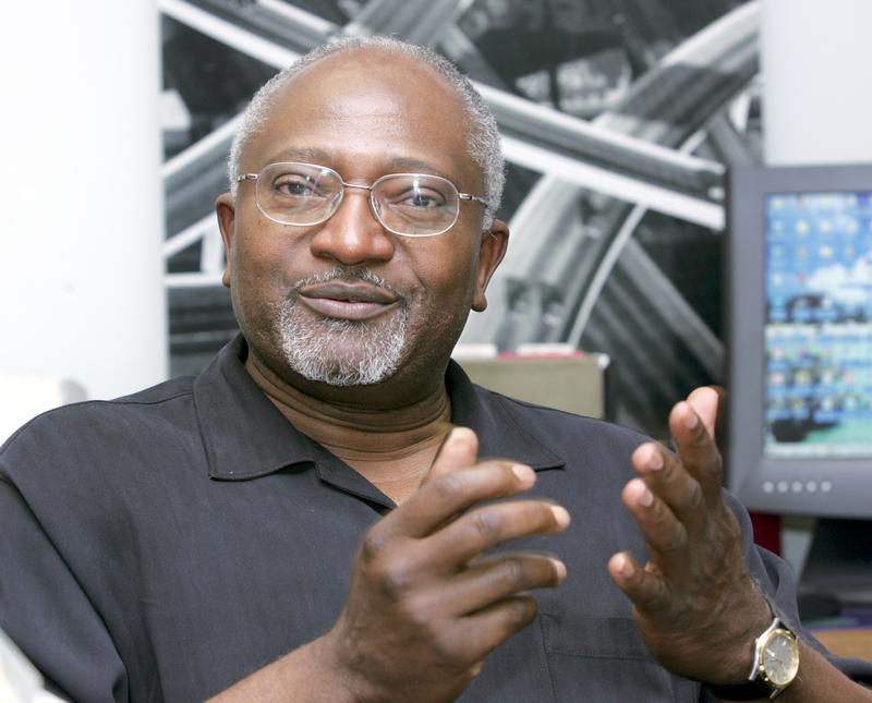 Robert Bullard, the founder of the environmental justice center, talks about some of his projects while in his office on the Clark Atlanta University Campus in Atlanta, Tuesday, Aug. 24, 2004. ( AP Photo )