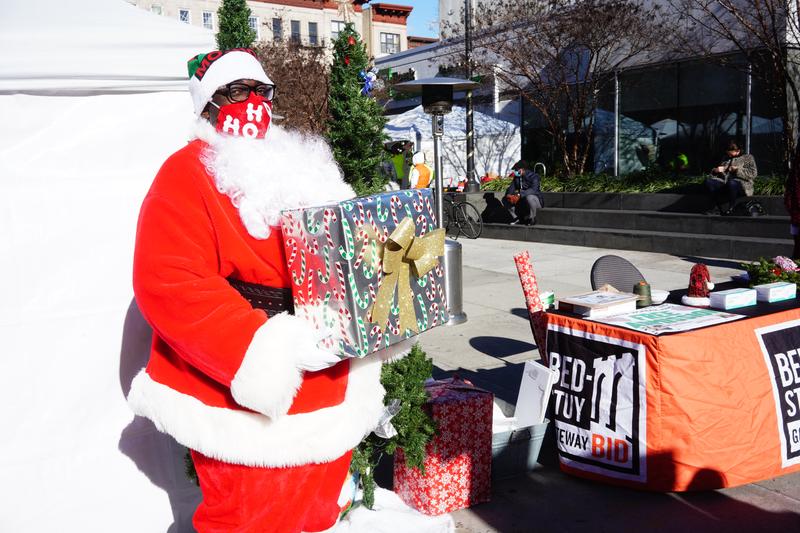 Rannie Battle, Jr. is a retired FDNY firefighter who portrays Santa at the Bed-Stuy “Winter Wonderland.”