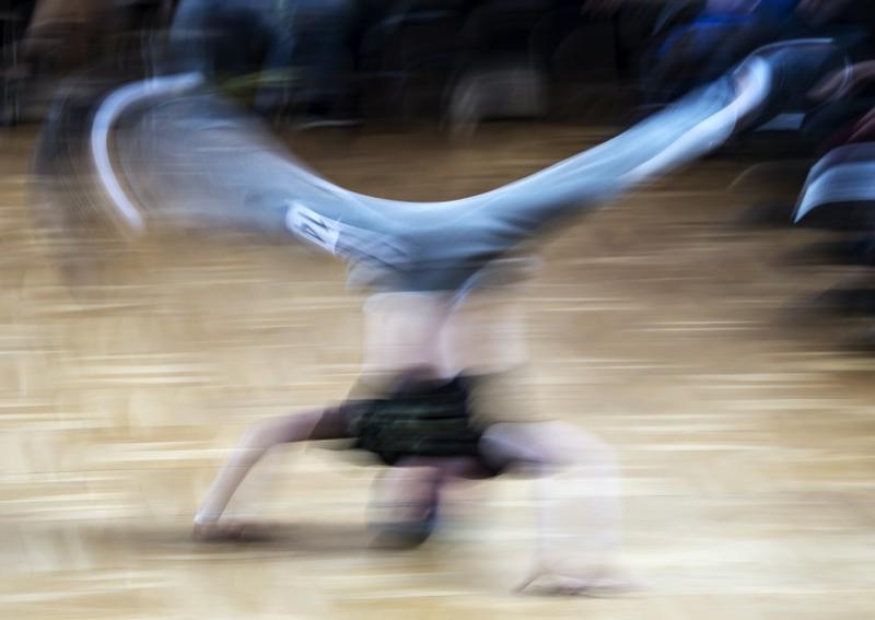 Hip-hop dancers at world championship talk breakdancing at