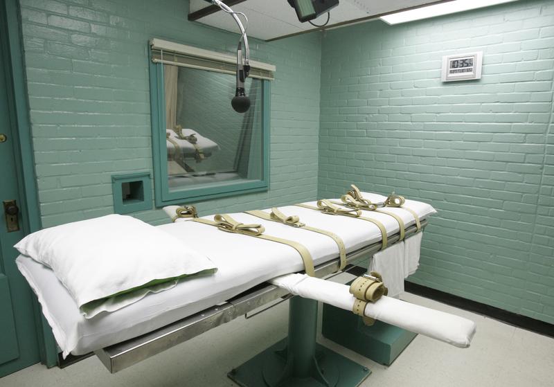 This May 27, 2008 file photo, shows an execution chamber in Huntsville, Texas. The Republican-controlled Texas House has voted to ban the execution of inmates who are severely mentally ill.