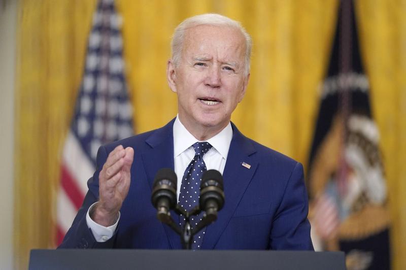 President Joe Biden speaks about Russia in the East Room of the White House, Thursday, April 15, 2021, in Washington. 