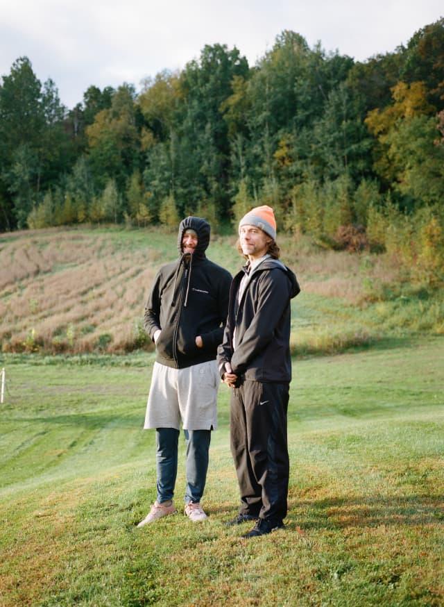 Justin Vernon (L) known as Bon Iver of Big Red Machine Band