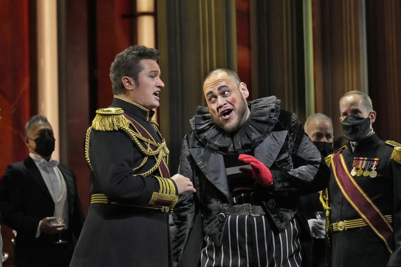 Piotr Beczała as the Duke of Mantua and Quinn Kelsey in the title role of Verdi's "Rigoletto." 